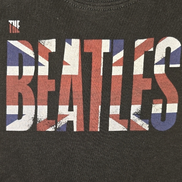 The Beatles Black Graphic Kids Tee - Picture 3 of 4